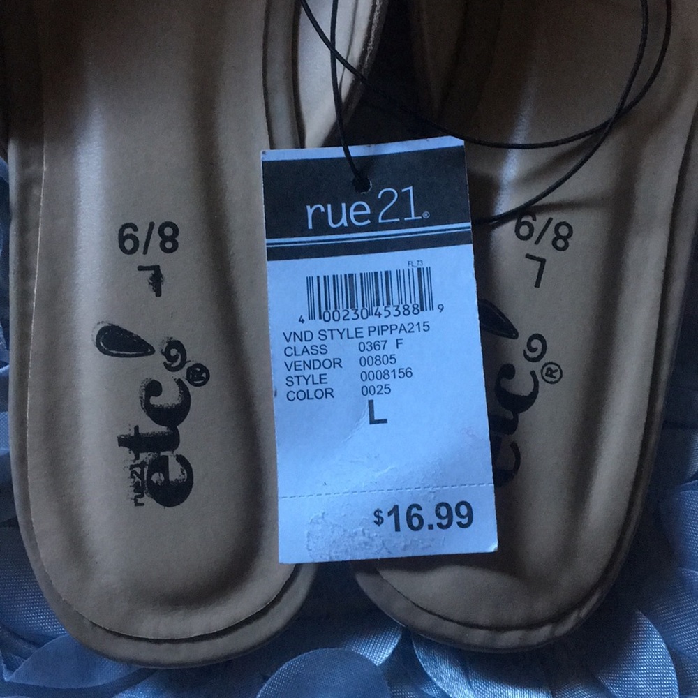 NEW Rue21 Tan Suede Flats - Picture 4 of 4